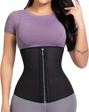 Latex Waist Trainer Corset Underbust Sport Cincher Womens Workout Body Shaper