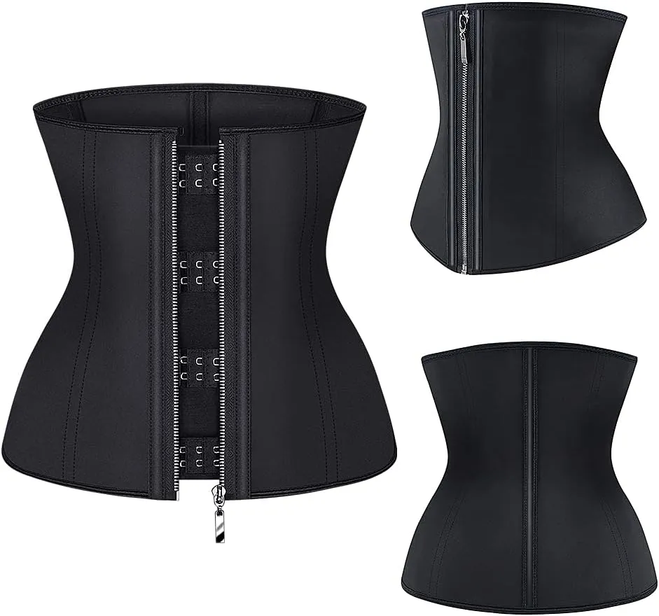 Latex Waist Trainer Corset Underbust Sport Cincher Womens Workout Body Shaper
