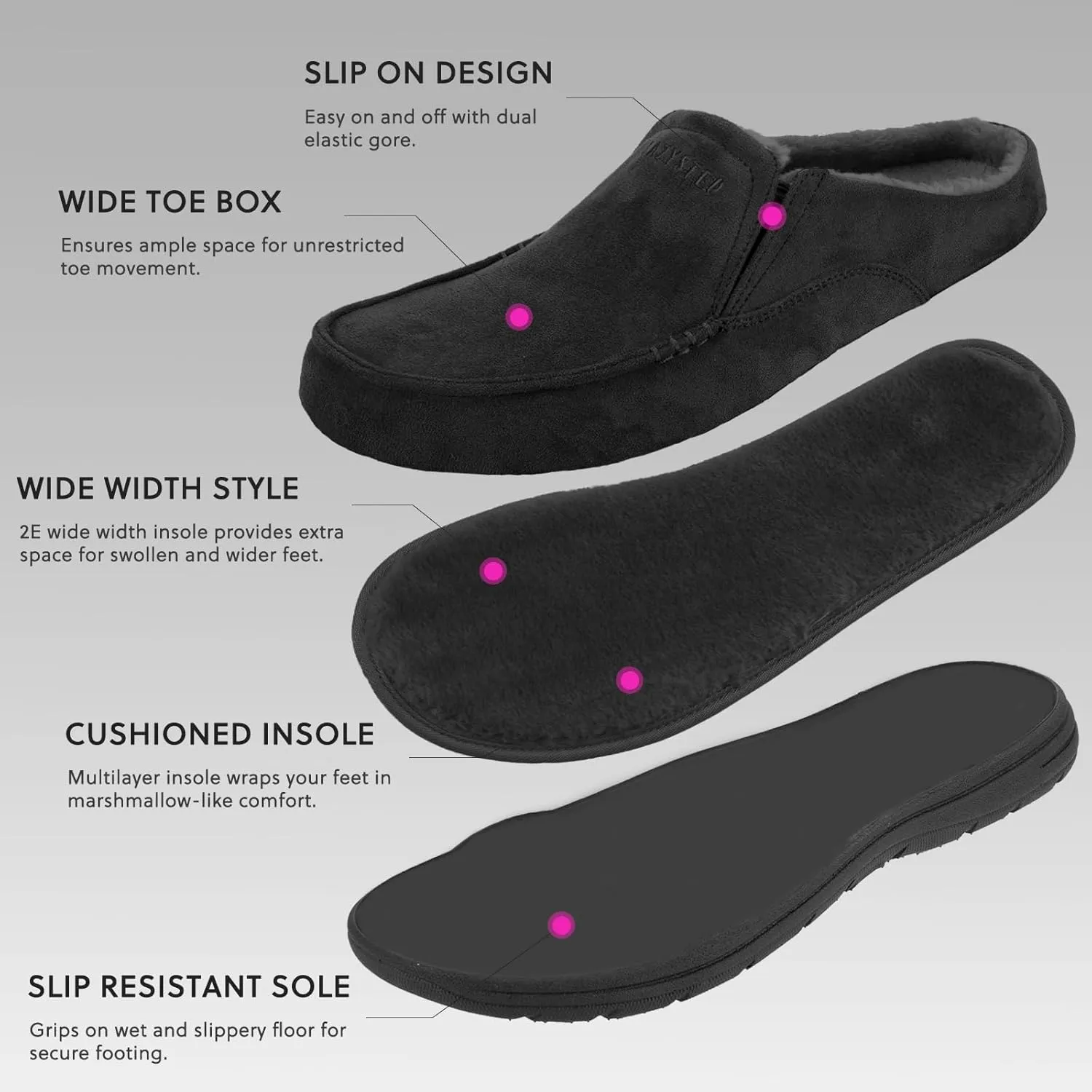 LazyStep Men's McCoy Cushioned Clog Slipper