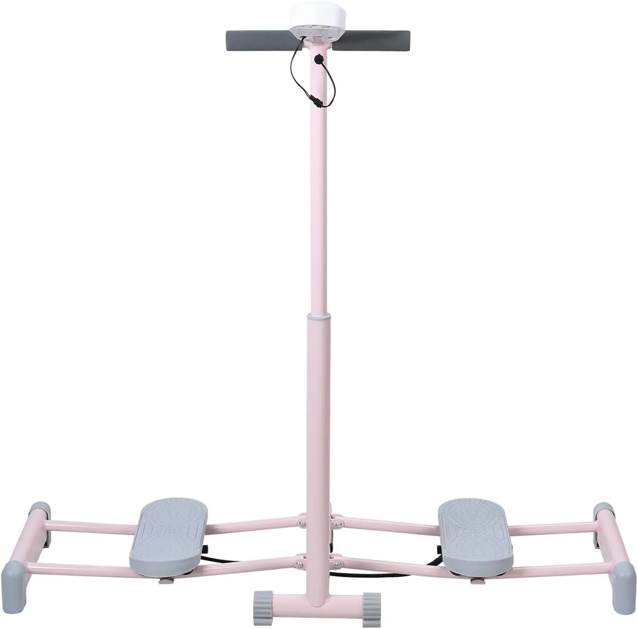 Leg Exercise Ski Machine Strength Training Exercise Equipment Pelvic Floor Exercise Device Pelvic Floor Trainer with Quick Slides & Counter, Workout Equipment for Full Body Home Gym Pink