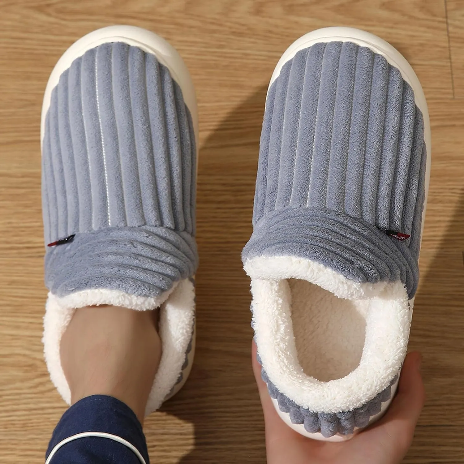 LELEBEAR Pluffi Cozy Stylish Slipper, Pluffi Slipper Booties, Winter Fuzzy Warm Lining Slippers for Women and Men