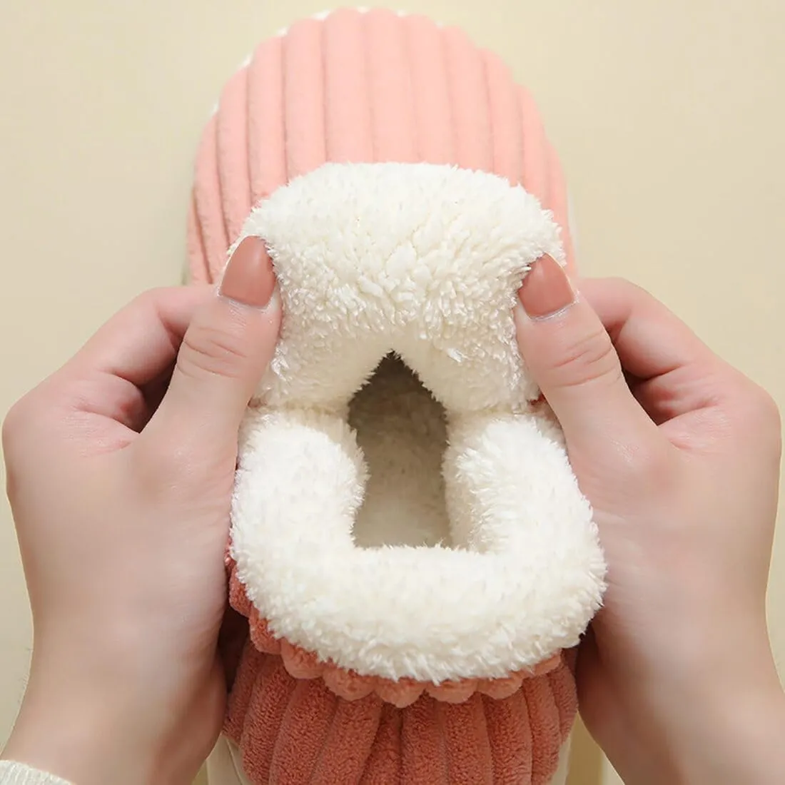 LELEBEAR Pluffi Slipper Booties Women, Pluffi The Cozy Stylish Slipper, Winter Cozy Warm Plush Lining Slippers