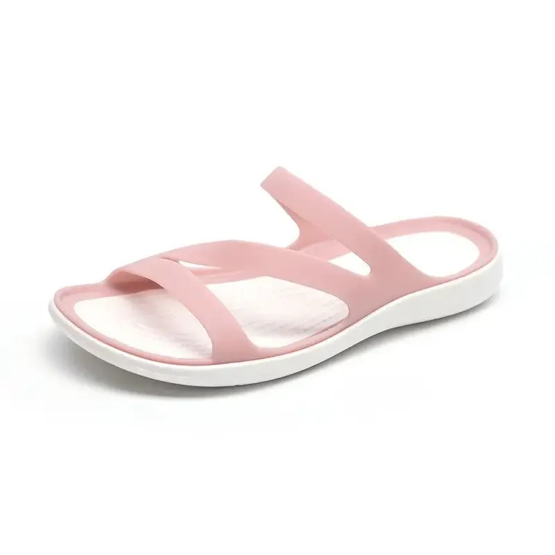 Lightweight Women’s Slippers – Trendy Anti-Slip Sport Slippers for Home