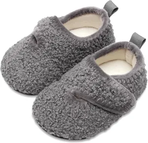 Lisdwde Kids Winter Indoor Household Shoes Toddler Boys Girls House Slippers Warm Socks for Baby