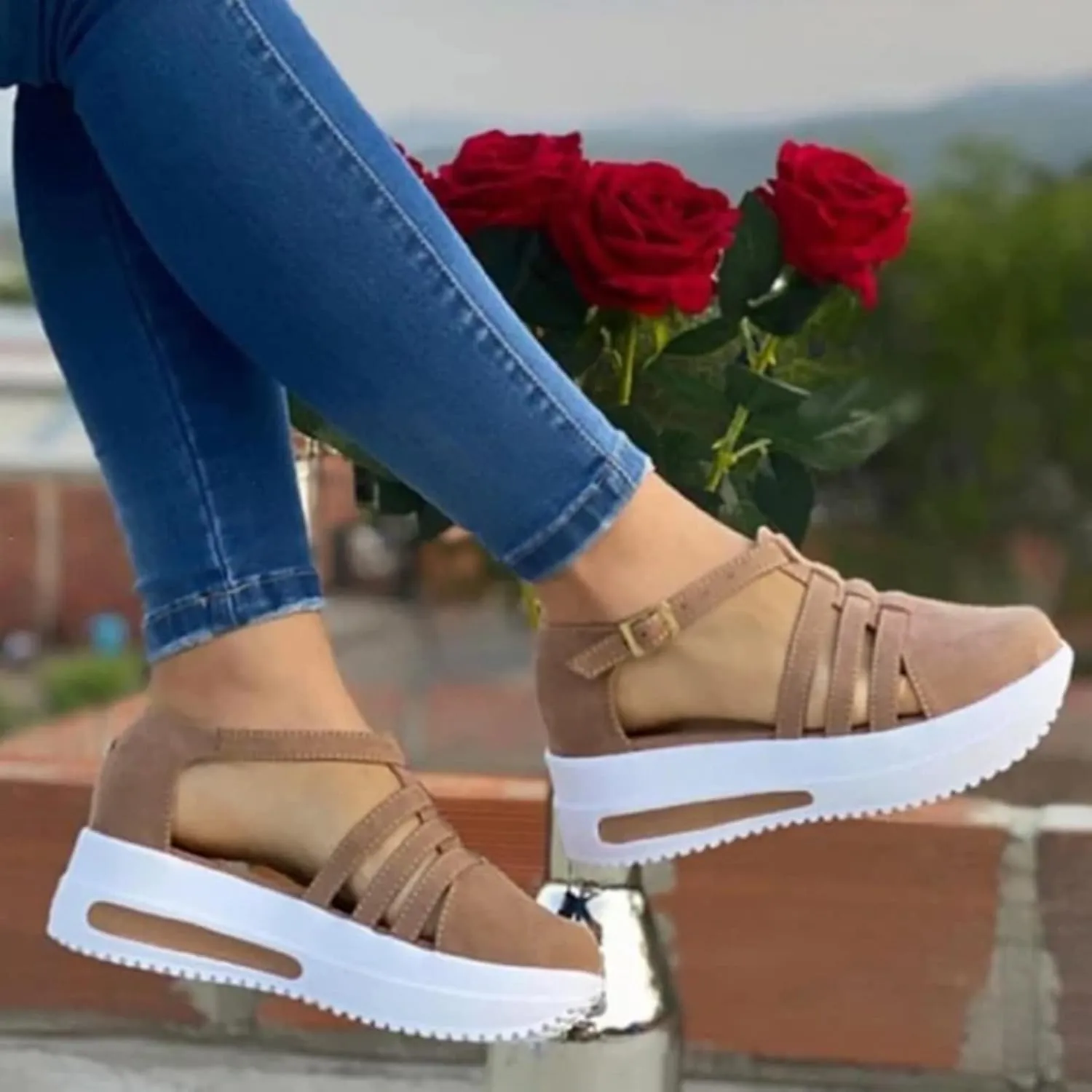 Low Wedge Sandals for Women Dressy Summer Women Shoes Size 12 Wide Width Sandals Wedges Off White Wedge Sandals for Women Low Heel Womens Orthopedic Sandals with Arch Support Wide Width Sandals Women
