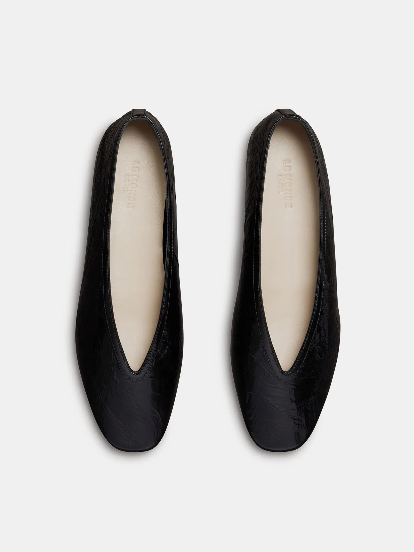 Luna Slipper / Black Naplack Leather