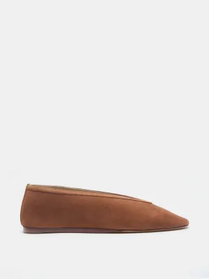 Luna Slipper / Cognac Suede