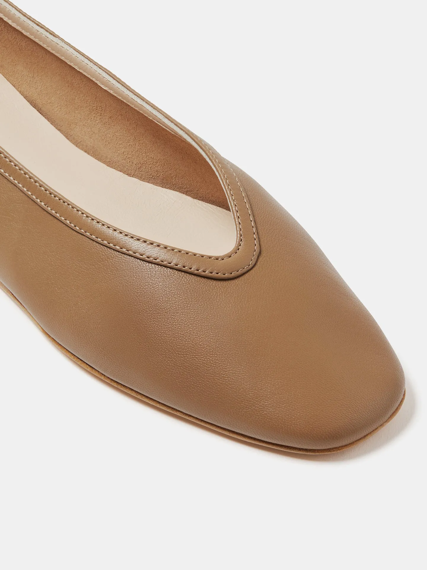 Luna Slipper / Taupe Leather