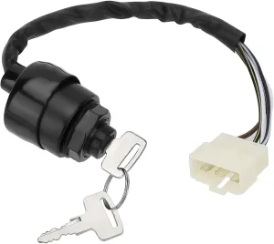 M MATI Ignition Key Switch 5Wires for Kawasaki Mule 600 610 2005-2016 Mule 4000 4010 Diesel 2009-2020 27005-0011 27005-0625