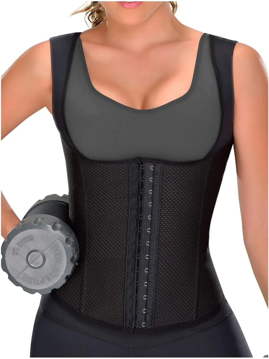 M&D 0555 Gym Compression Trainer Girdle Shirt for Women | Fajas Colombianas
