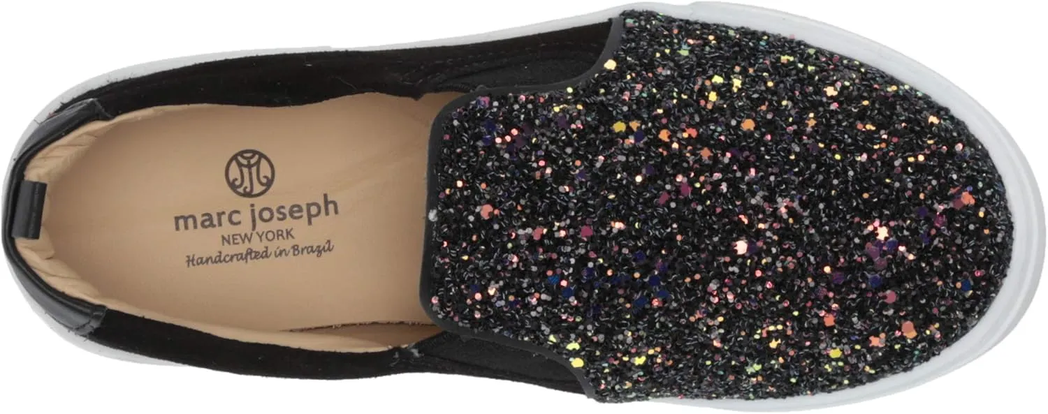 Marc Joseph New York Unisex-Child Kids Boys/Girls Leather Made in Brazil Luxury Suede Slip on Sneaker