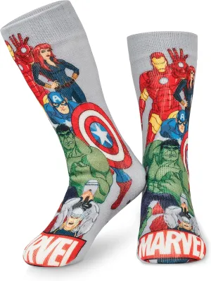 Marvel Fluffy Socks, Mens Slipper Socks, Black Panther Thor Warm Knitted Socks