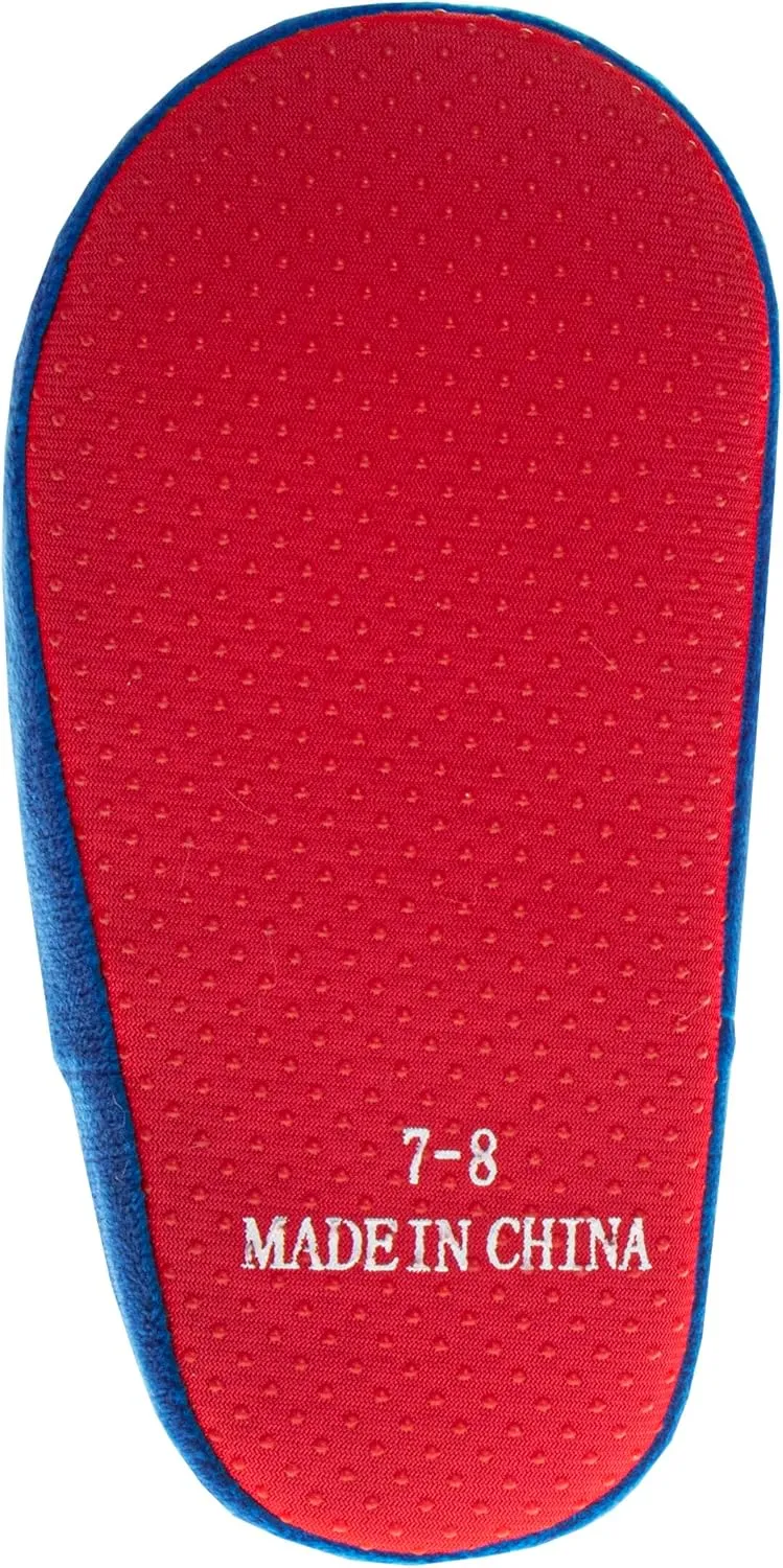 Marvel Spiderman Slipper Boots for Boys - The Amazing Spidey House Shoes Indoor Cozy Plush Slippers (sizes: 5-10 Toddlers / 11-12 Little Kids)