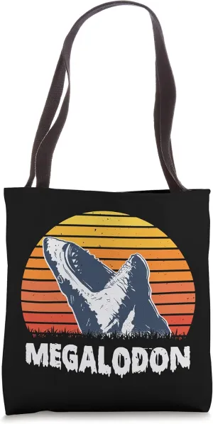Megalodon Prehistoric Monster Ocean Fish Halloween Shark Tote Bag