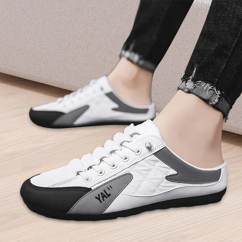 Men Slip on Mule Sneakers Casual Sports Shoes Loafers, Walking Shoes Backless Sneakers Men Clipper for Pants, Spring Summer, Trip,Hiker, Outdoor