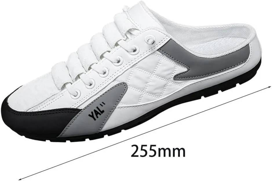 Men Slip on Mule Sneakers Casual Sports Shoes Loafers, Walking Shoes Backless Sneakers Men Clipper for Pants, Spring Summer, Trip,Hiker, Outdoor