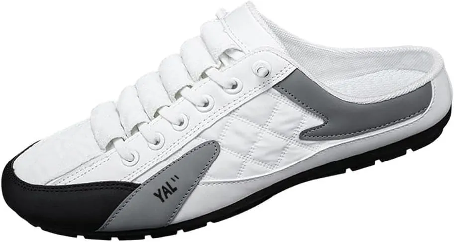 Men Slip on Mule Sneakers Casual Sports Shoes Loafers, Walking Shoes Backless Sneakers Men Clipper for Pants, Spring Summer, Trip,Hiker, Outdoor