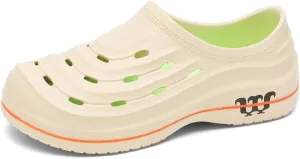 Men's and Women's Arch Support Clogs,Wide Toe Box Non-Slip Beach Slippers,Oil Resistant Waterproof Armadillo Chef Shoes, Slip-on Garden Shoes Lightweight Kitchen Clogs with Removable Cushion Footbed