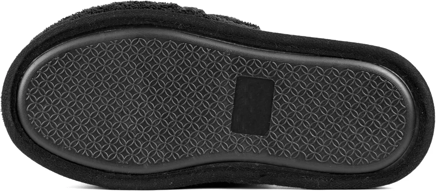 Men's and Women's Cozy Memory Foam Soft Premium 100% Turkish Terry Cotton Cloth Open Toe Spa House Indoor Slippers