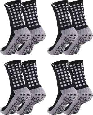 Men's Athletic Socks for Men Socks Soccer Socks for Men 9-12 Non Slip Sports Mens Socks 1/3/4Pairs