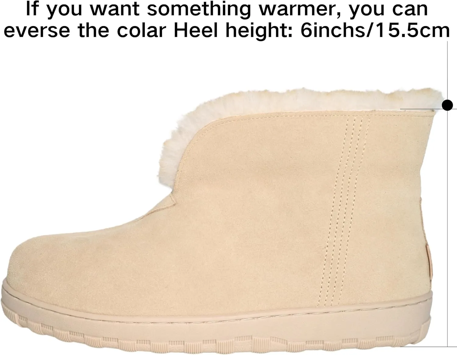 Men's Boot Indoor/Outdoor Memory Foam Alpine Camping Cozy Slipper House Shoe