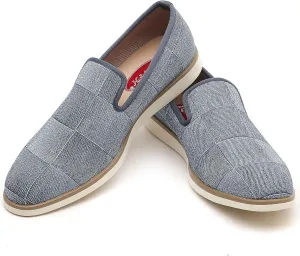 Men's Casual Loafers & Slip On Shoes Daily Commuting Comfortable Canvas Shoes Lightweight Non-Slip Walking Penny Shoes for Men