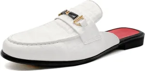 Men's Dress Mule Slippers Suede Slip-On Loafers Velvet Backless Sandals Size 7-13