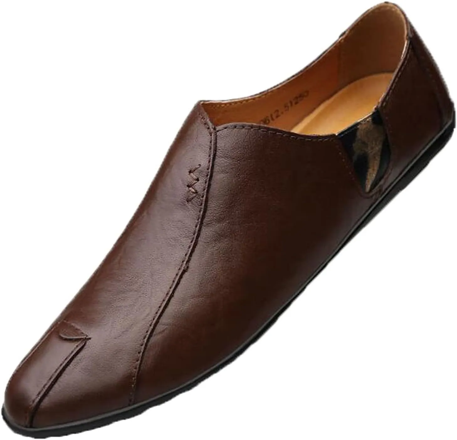 Men's Driving Shoes Premium Genuine Leather Fashion Slipper Casual Slip On Loafers Shoes