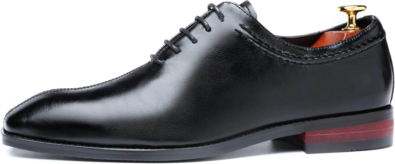 Mens Lace Up Dress Shoes Italy Prince Classic Modern Formal Leather Men Wholecut Oxford Shoes