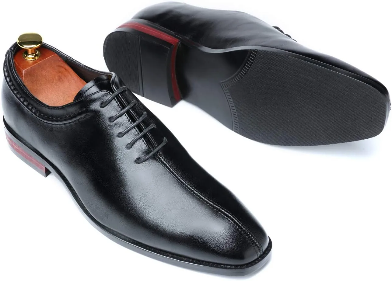 Mens Lace Up Dress Shoes Italy Prince Classic Modern Formal Leather Men Wholecut Oxford Shoes