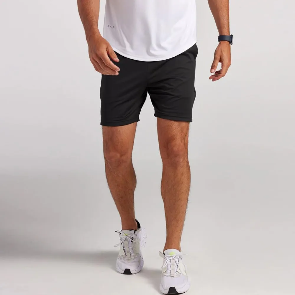 Men's Linered Trainer Short - Quick Dry Workout Shorts for Men, Drawstring Waistband - Lightweight Polyester & Spandex
