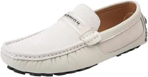 Mens Loafers Shoe Suede Vamp Moccasins Driving Style Loafer Anti-Slip Flexible Resistant Party Prom Slip-ons
