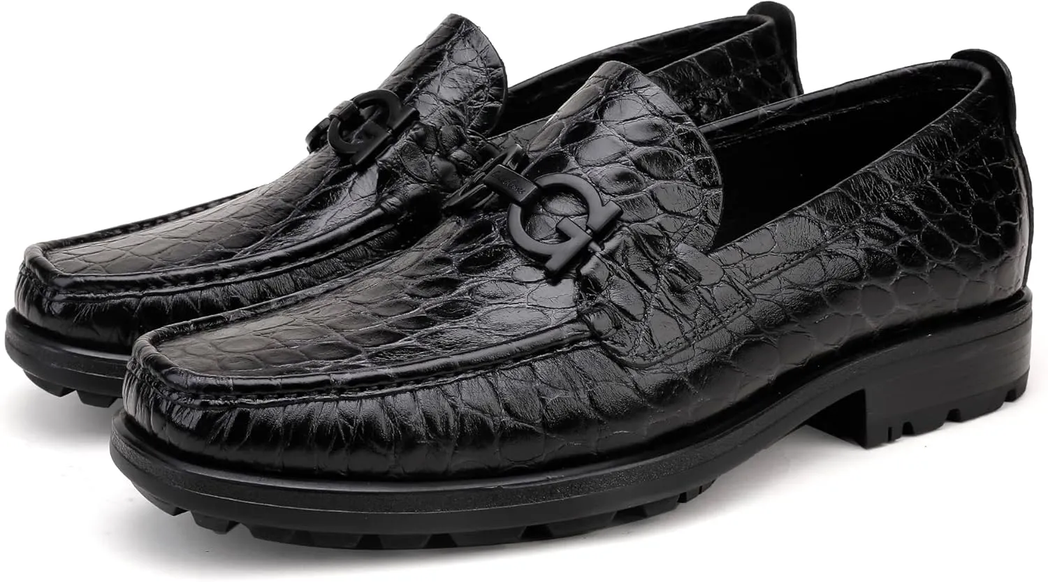 Mens Luxury Leather Penny Loafer, Fashion Comfort Dress Shoes Classical Handmade Slip on Loafer Shoes for Men