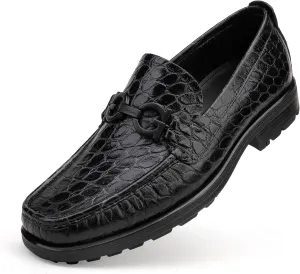 Mens Luxury Leather Penny Loafer, Fashion Comfort Dress Shoes Classical Handmade Slip on Loafer Shoes for Men