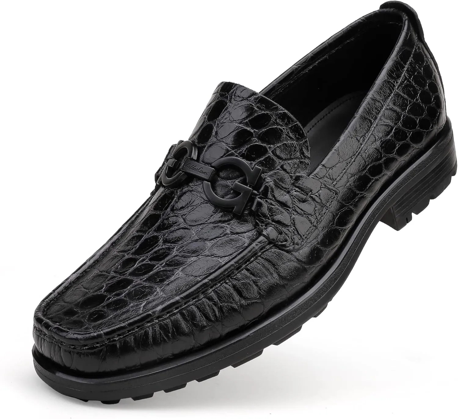 Mens Luxury Leather Penny Loafer, Fashion Comfort Dress Shoes Classical Handmade Slip on Loafer Shoes for Men