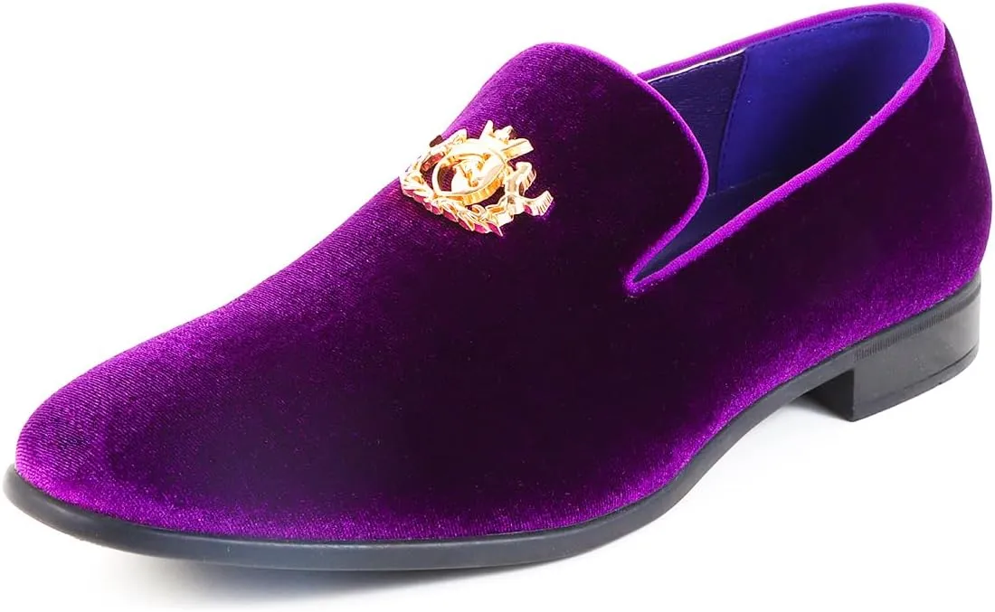 Men's Multiple Colors Penny Slip-on Velvet Loafer Cushioned Suede Tuxedo Dress Shoes Luxurious Smoking Slipper Party Prom Wedding Shoes Comfortable Lightweight