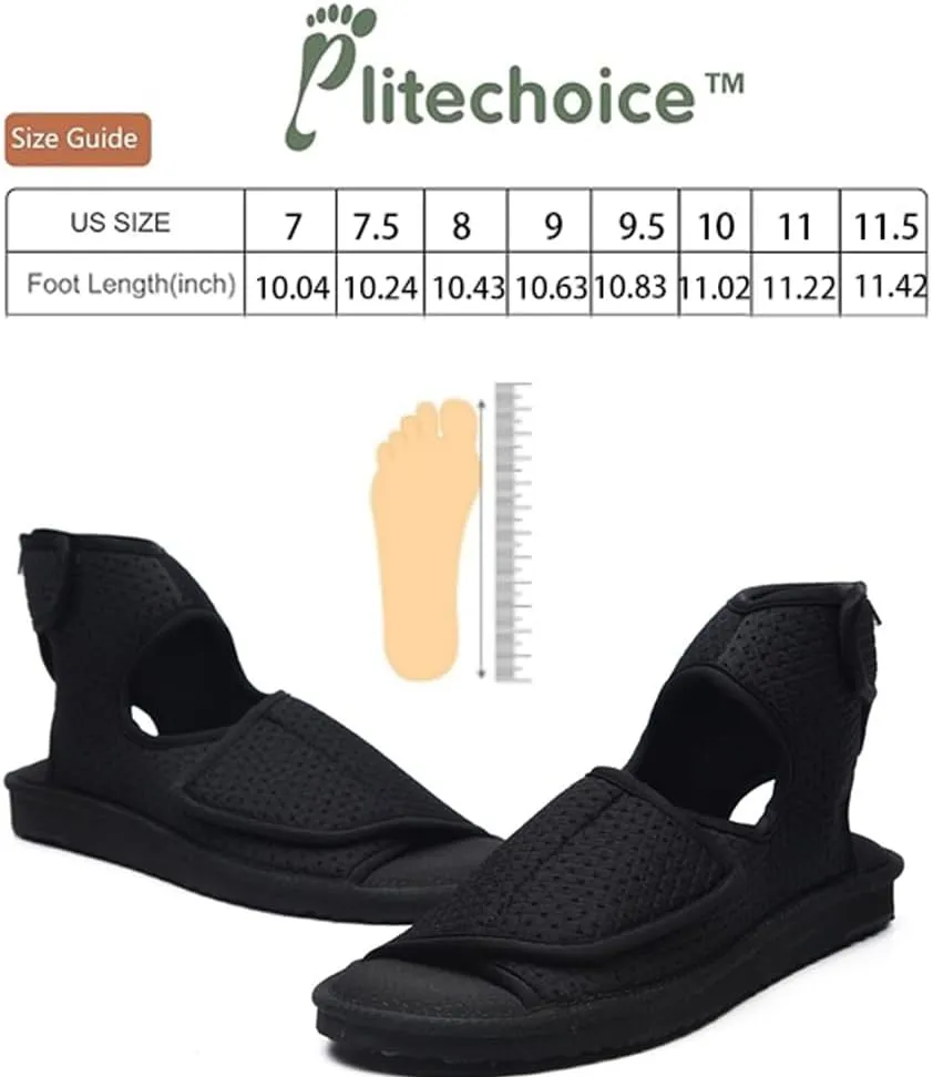 Men's Shatter-resistant Ankle Support Sandals,Lightweight,comfortable and Adjustable,Ankle Protection Shoes to Avoid joint Sprains,Ligament Strain and Secondary strains