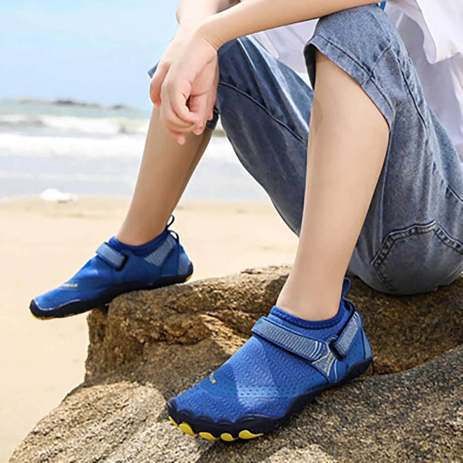 Mens Size 9 Shoes Water Resistant Slip on for Men Women Mens Barefoot Water Shoes Water Shoes Women Wide Slip on Soft Beach Shoes for Pool Hiking Training Outdoor Water Sports