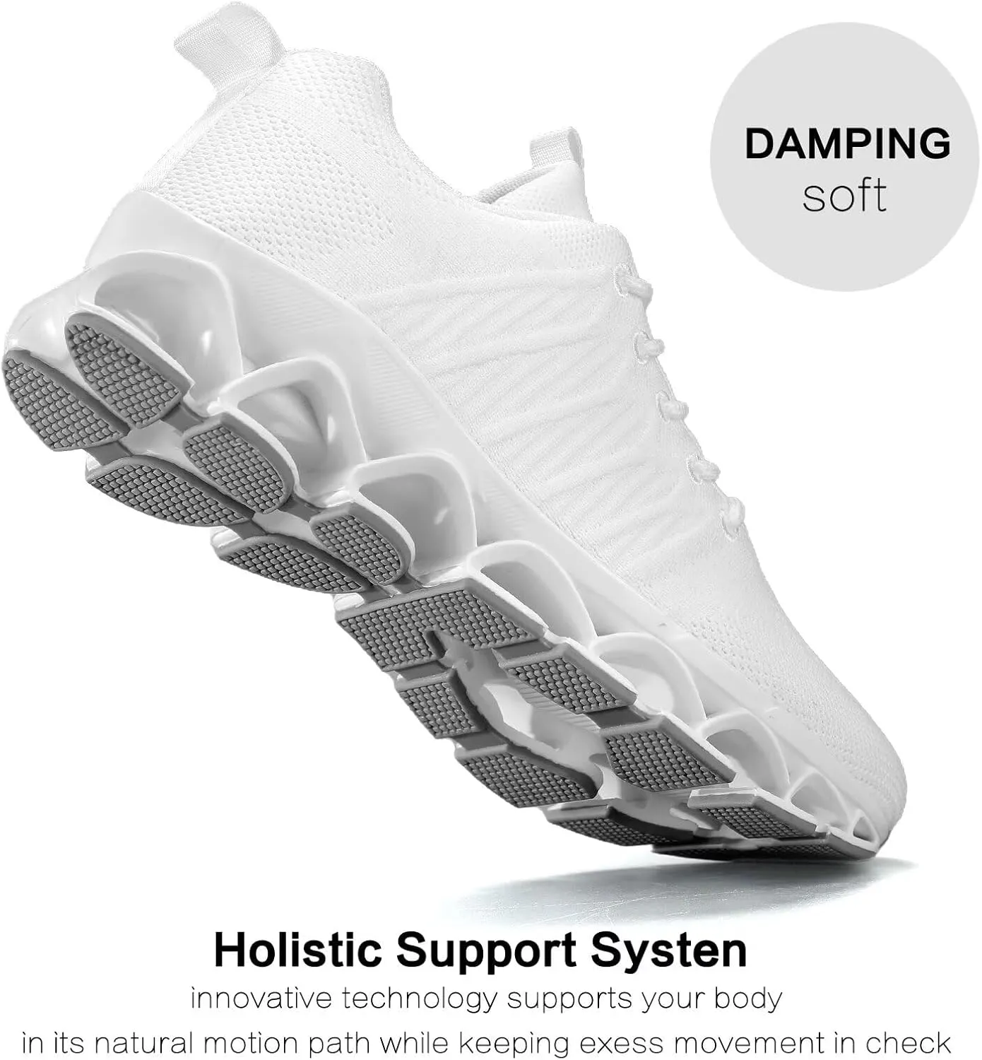 Mens Slip on Running Walking Shoes Blade Tennis Casual Fashion Sneakers Comfort Non Slip Work Sport Athletic Trainer