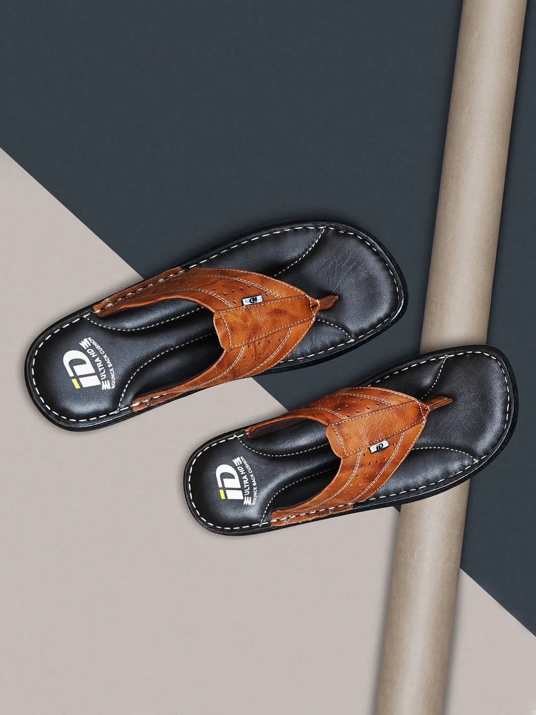 Men's Tan Thong Casual Sandal (ID4064)
