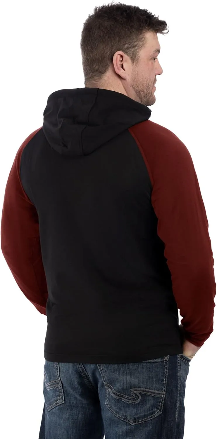 Men's Trainer Lite Tech Pullover Hoodie Black/Rust / L