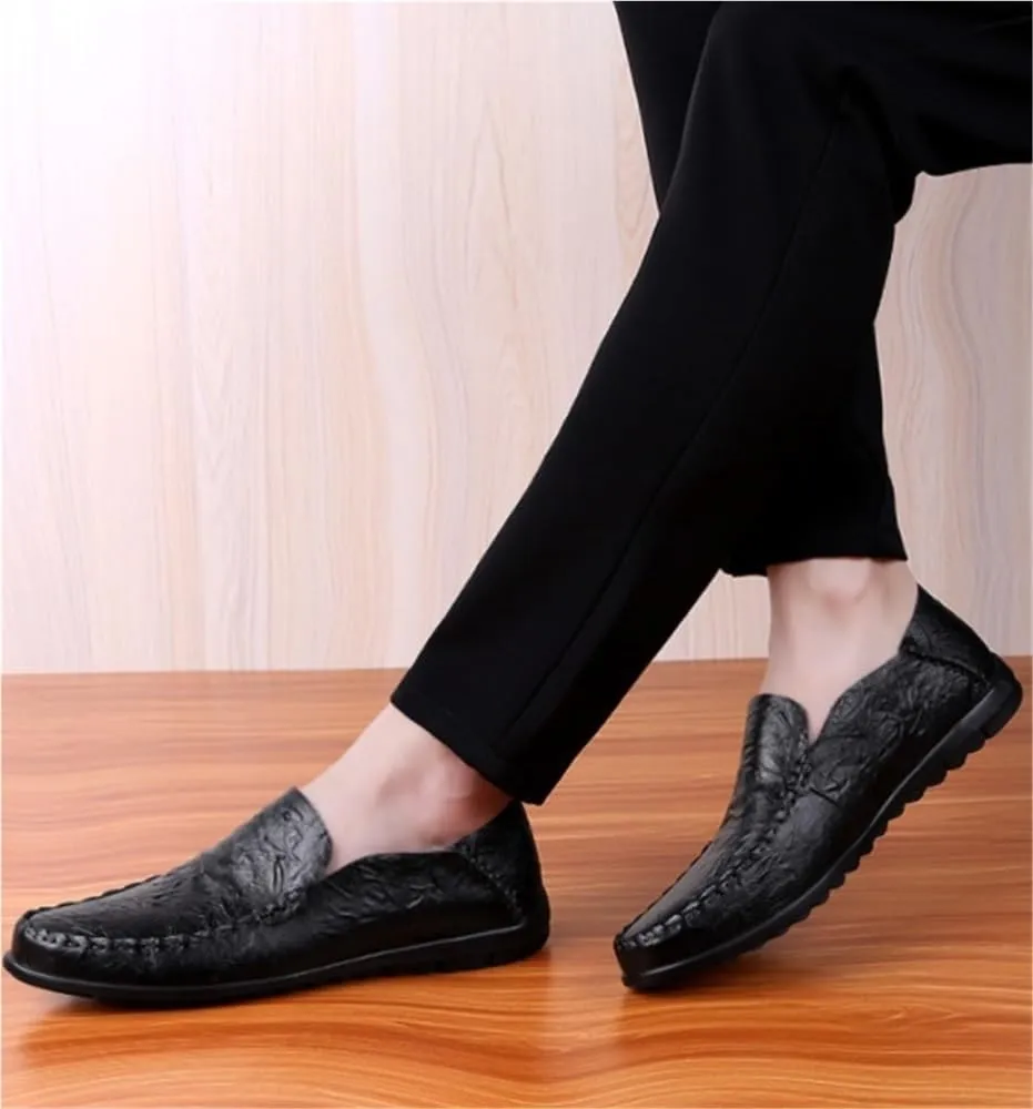 Men's Venetian Loafers Solid Color Simple Backless Vegan Leather Anti-Slip Flexible Lightweight Party Slip On Shoes