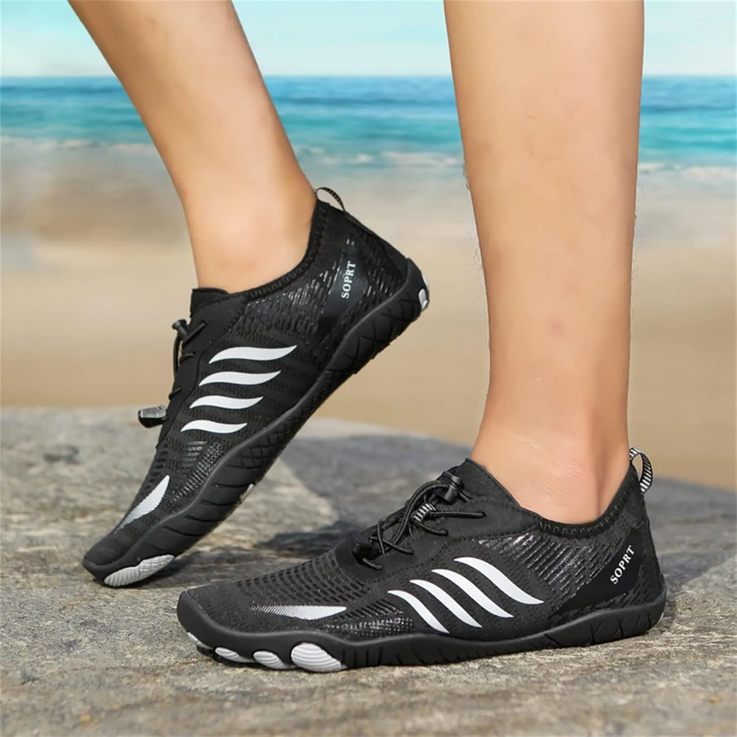Mens Water Proof Shoes Size 12 Closed Toe Non Slip Hiking Water Shoes Men Womens Wide Width Water Shoes Slip on Soft Beach Shoes for Pool Beach Surf Walking Water Park