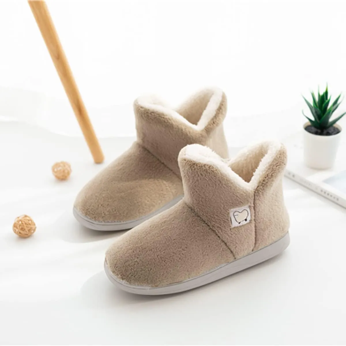 Mens Womens Comfort Slippers Plush Lining Winter Booties Slipper Memory Foam House Shoes Warm Boots Slippers