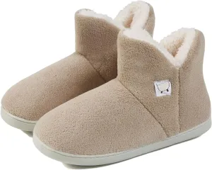 Mens Womens Comfort Slippers Plush Lining Winter Booties Slipper Memory Foam House Shoes Warm Boots Slippers
