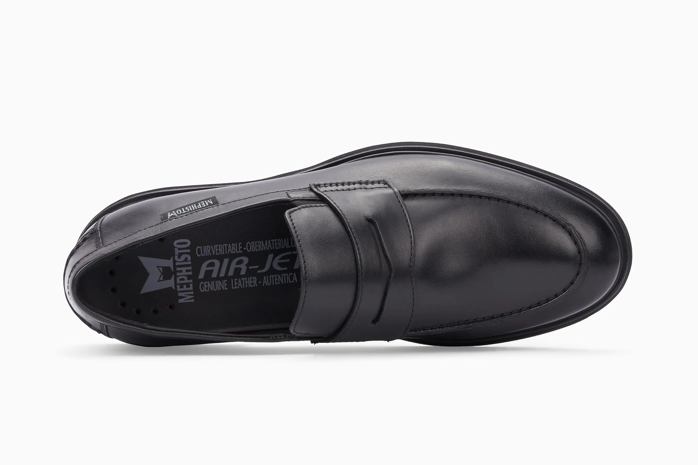 Mephisto Men's Orelien Black Leather loafer