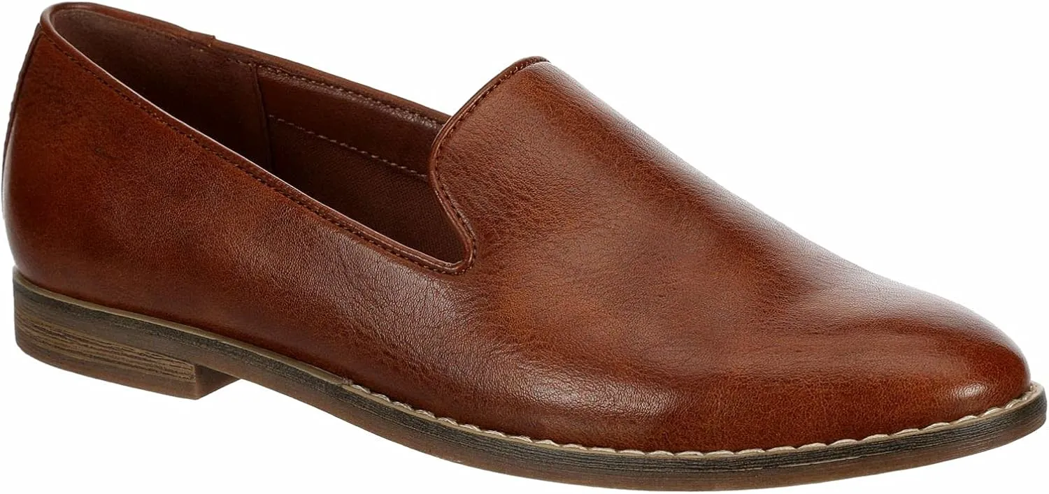 Michael By Michael Shannon Sherrill - Women's Closed Toe Faux Leather Slip On Classic Loafer Flat