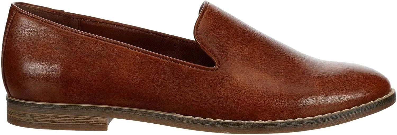 Michael By Michael Shannon Sherrill - Women's Closed Toe Faux Leather Slip On Classic Loafer Flat