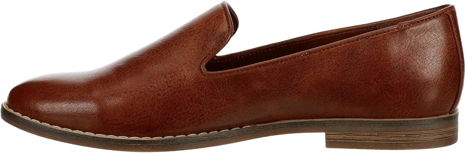 Michael By Michael Shannon Sherrill - Women's Closed Toe Faux Leather Slip On Classic Loafer Flat