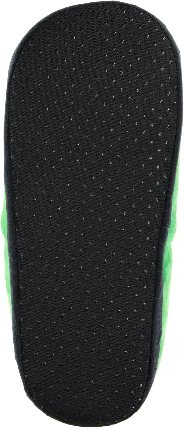 Minecraft Slippers for Kids, Slip-On Creeper Novelty Slipper Little Kid/Big Kid